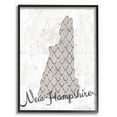 thumbnail image 1 of Stupell Industries New Hampshire Patterned Grey US State Design Framed Wall Art by Ziwei Li, 1 of 5