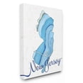 thumbnail image 1 of Stupell Industries New Jersey Agate Blue US State Design Canvas Wall Art by Ziwei Li, 1 of 5