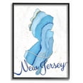 thumbnail image 1 of Stupell Industries New Jersey Agate Blue US State Design Framed Wall Art by Ziwei Li, 1 of 5