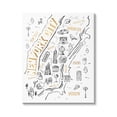 thumbnail image 1 of Stupell Industries New York City Destination Illustrations Map Diagram , 16 x 20, Design by Ziwei Li, 1 of 6