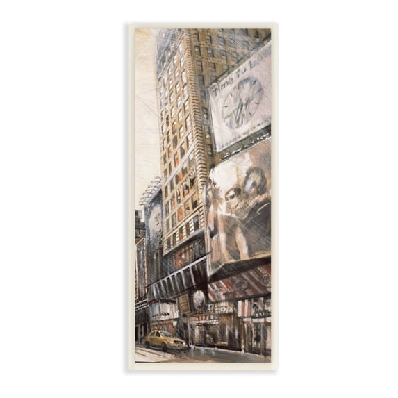 Stupell Industries New York City Stores Painting Wall Plaque by Matthew Daniels, 7" x 7", Wall Plaque