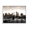 thumbnail image 1 of Stupell Industries New York Evening City Skyline Brooklyn Bridge Manhattan, 14 x 11, Design by Ziwei Li, 1 of 5