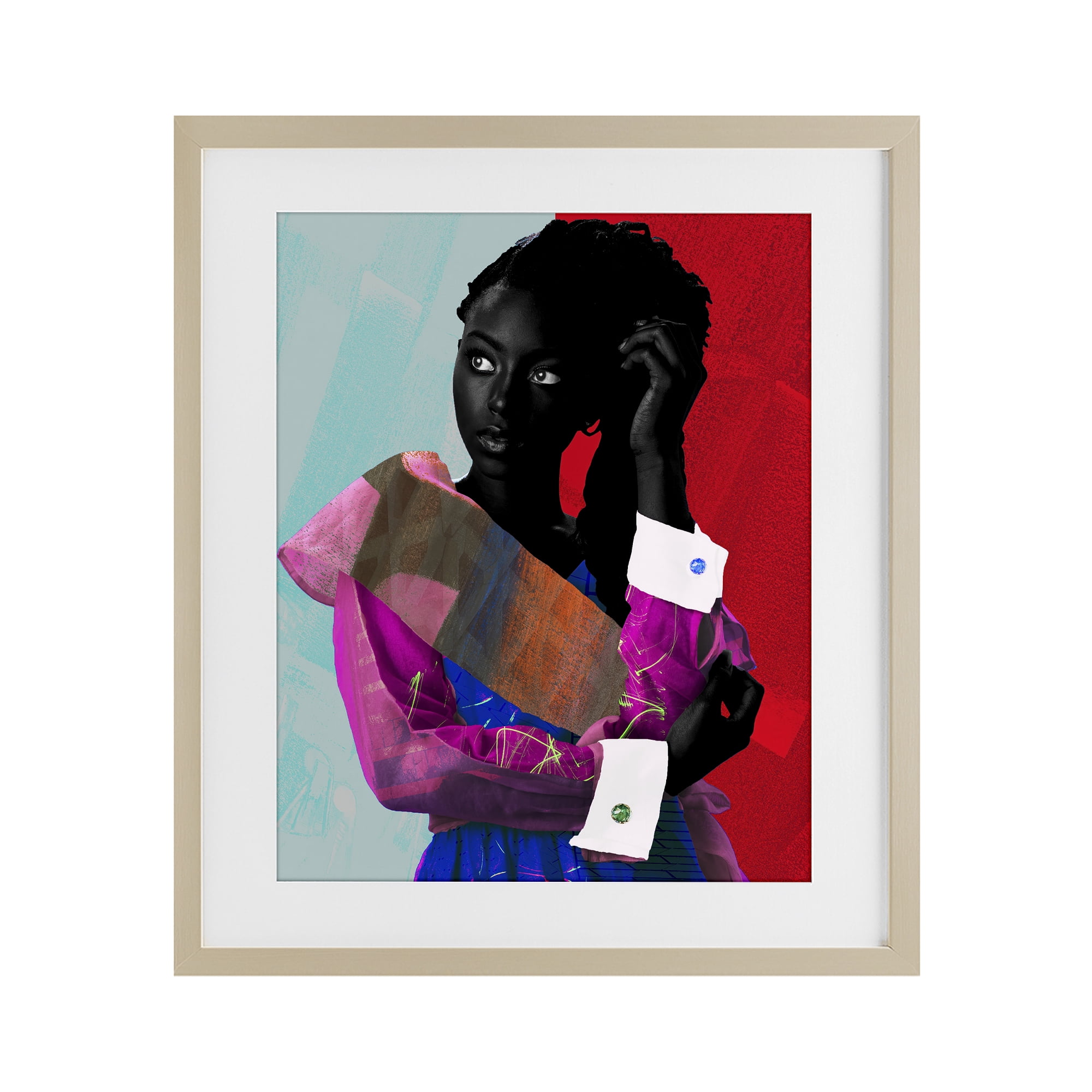 Stupell Industries New York Fashion Style Birch Framed Print Under Glass, design by NUMA Art
