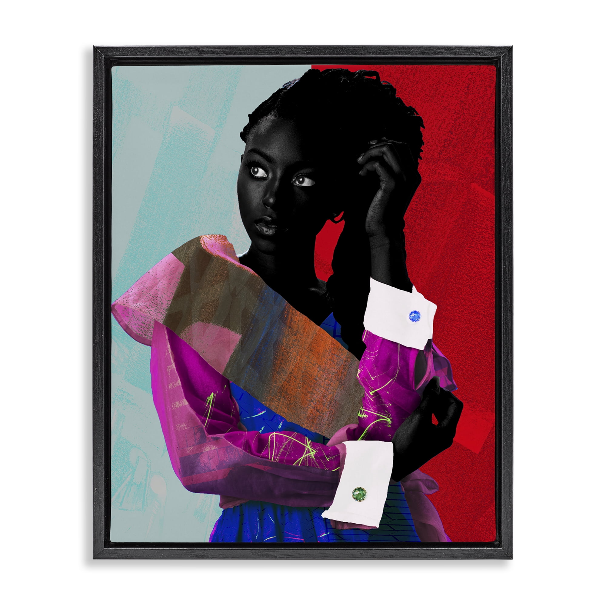 Stupell Industries New York Fashion Style Black Framed Floater Canvas Wall Art, design by NUMA Art