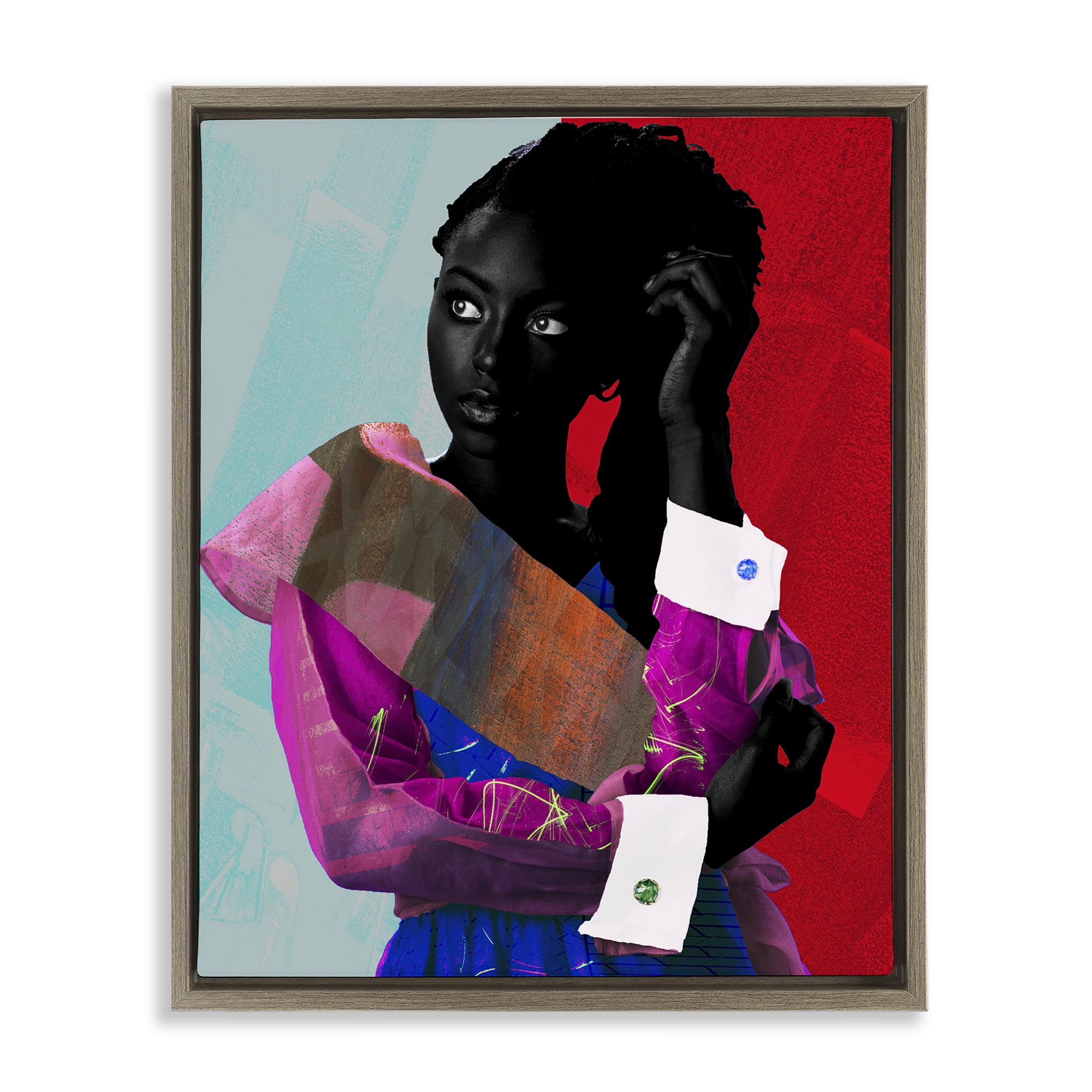 Stupell Industries New York Fashion Style Brown Framed Floater Canvas Wall Art, design by NUMA Art