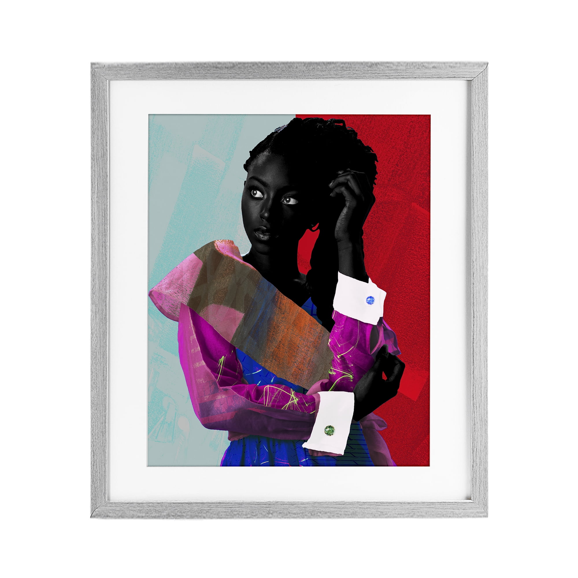 Stupell Industries New York Fashion Style Gray Framed Print Under Glass, design by NUMA Art