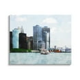 thumbnail image 1 of Stupell Industries New York Harbor Cityscape Town & City Painting Gallery Wrapped Canvas Print Wall Art, 1 of 5