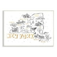 thumbnail image 1 of Stupell Industries New York Landmarks Text Diagram Glam Accent Wood Wall Art, 15 x 10, Design by Ziwei Li, 1 of 5