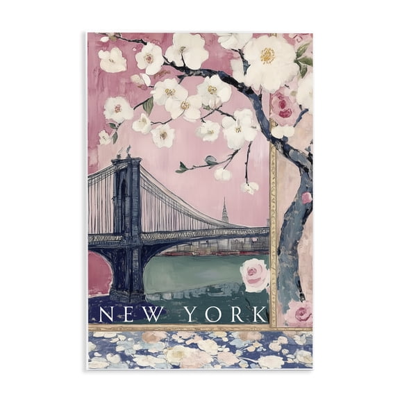 Stupell Industries New York Spring Tree Wall Plaque Art, design by Annabelle Hall