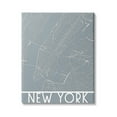 thumbnail image 1 of Stupell Industries New York Transportation Road Grid Geometric State Streets, 36 x 48, Design by Daphne Polselli, 1 of 6