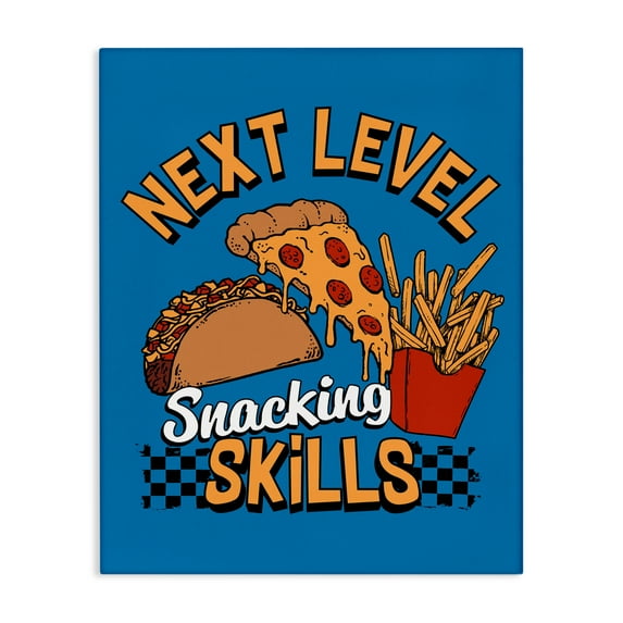Stupell Industries Next Level Snacking Skills Canvas Wall Art design by Jedco Brands, Inc., 20 x 16