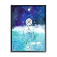 thumbnail image 1 of Stupell Industries Night Sky Blue Ombre Ocean Waves Nautical Compass Anchor Framed Wall Art, 11 x 14, Design by Ale Saiz Studio, 1 of 5