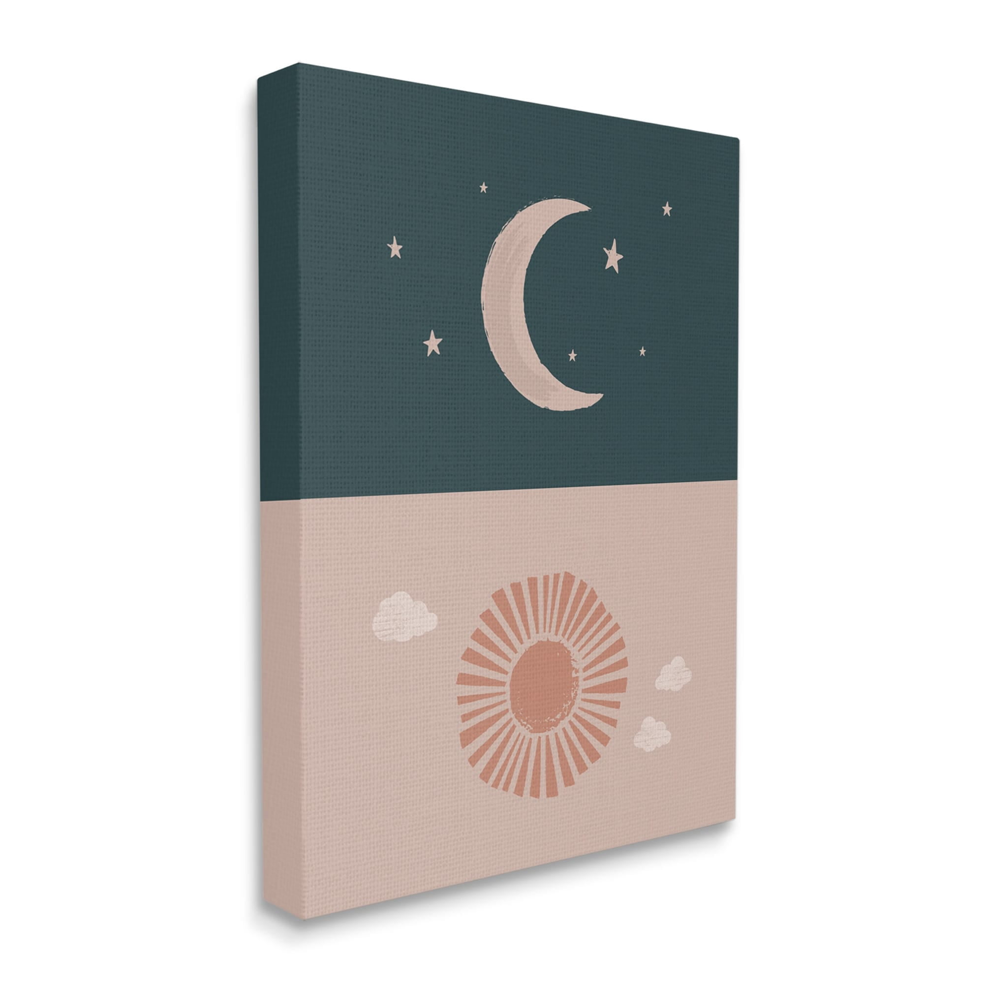 Stupell Industries Night Sky over Sunny Day Muted Tones,30 x 40,Designed by Lisa Whitebutton