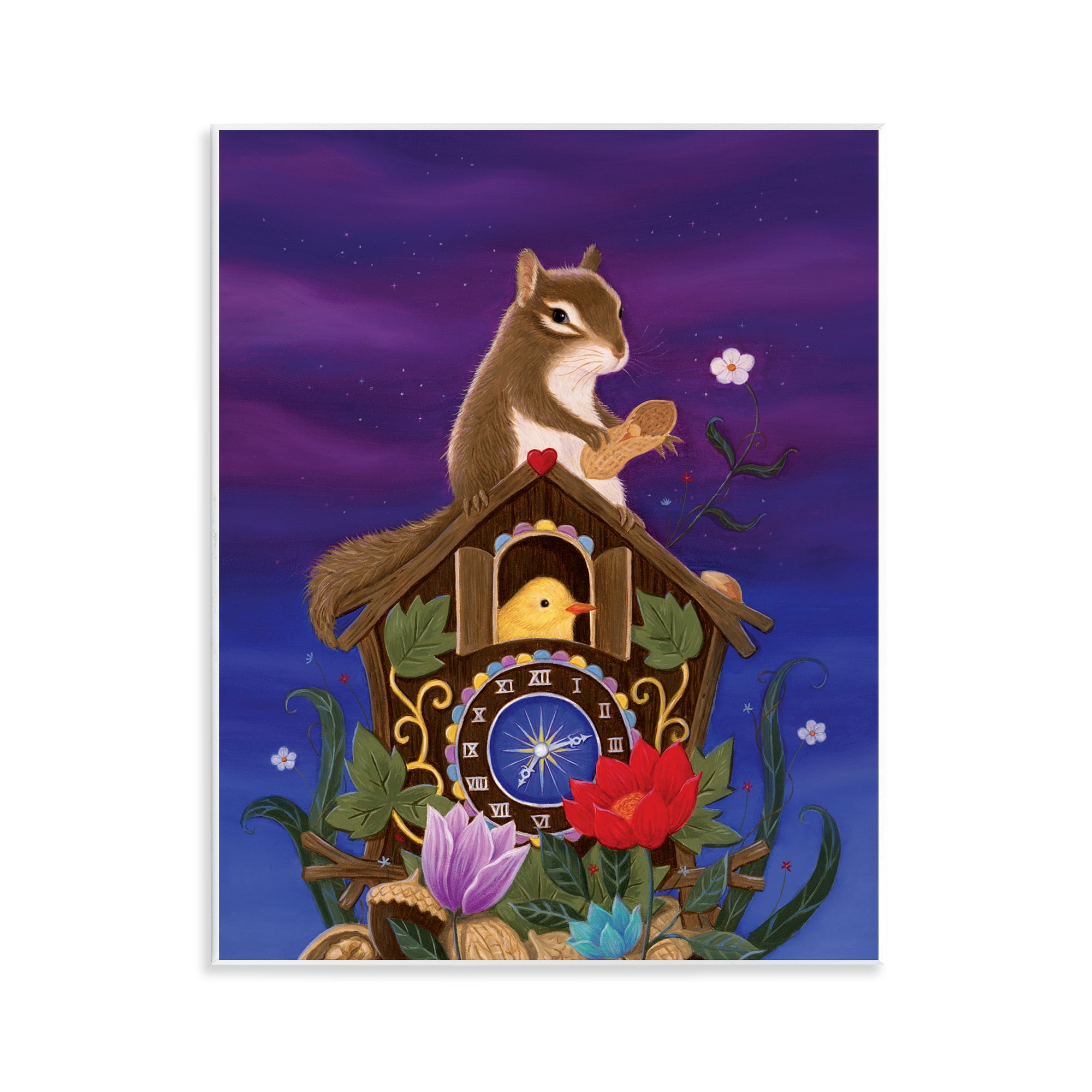 Stupell Industries Nighttime Snack Squirrel Wall Plaque Art, design by Gina Matarazzo