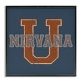 thumbnail image 1 of Stupell Industries Nirvana U Varsity Style Text & Numbers Painting Black Framed Art Print Wall Art, 12 x 12, 1 of 2