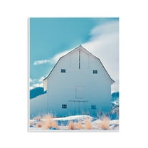 Stupell Industries Niveous Winter Barn Nautical & Beach Photography Unframed Art Print Wall Art, 11 x 14