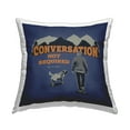 thumbnail image 1 of Stupell Industries No Conversation Dog Humor Decorative Printed Throw Pillow Design by Dog Is Good., 1 of 6