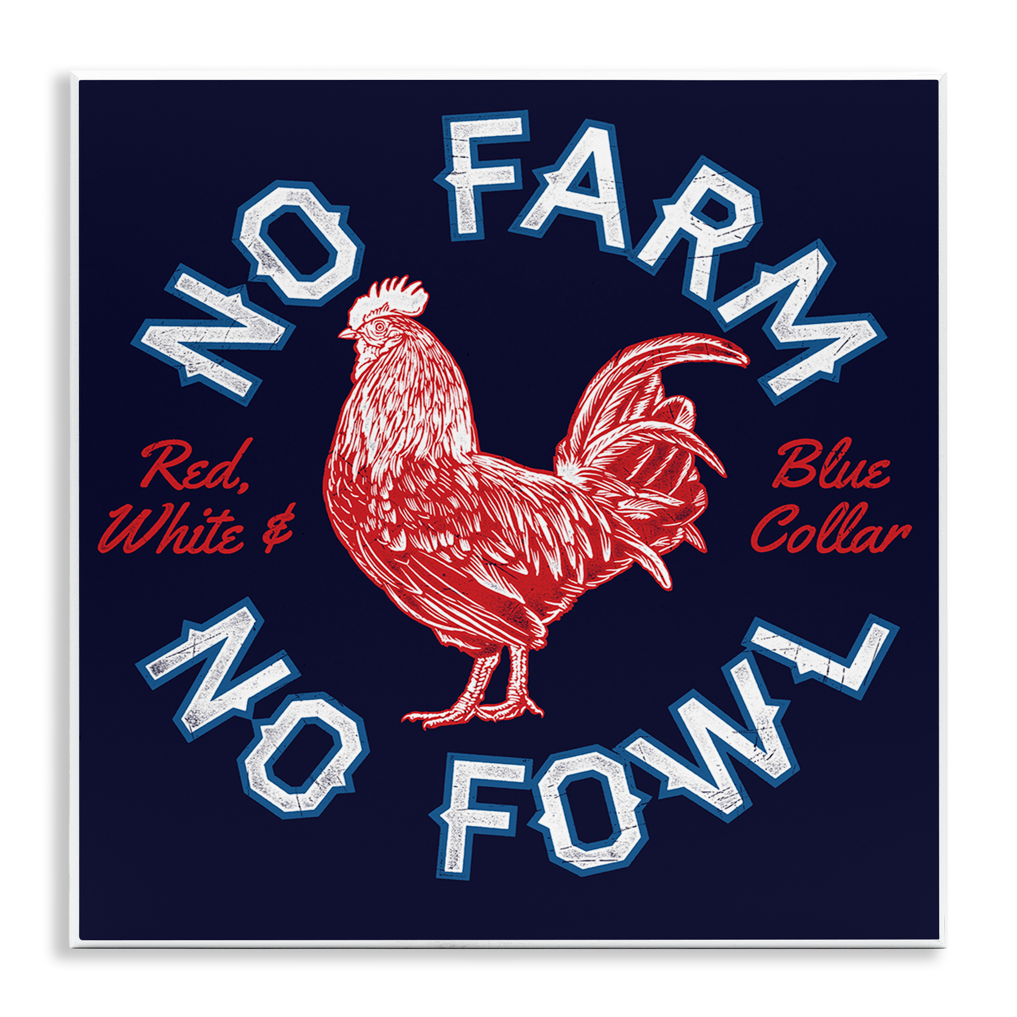 Stupell Industries No Farm or Fowl Animals Painting Unframed Art Print Wall Art, 12 x 12