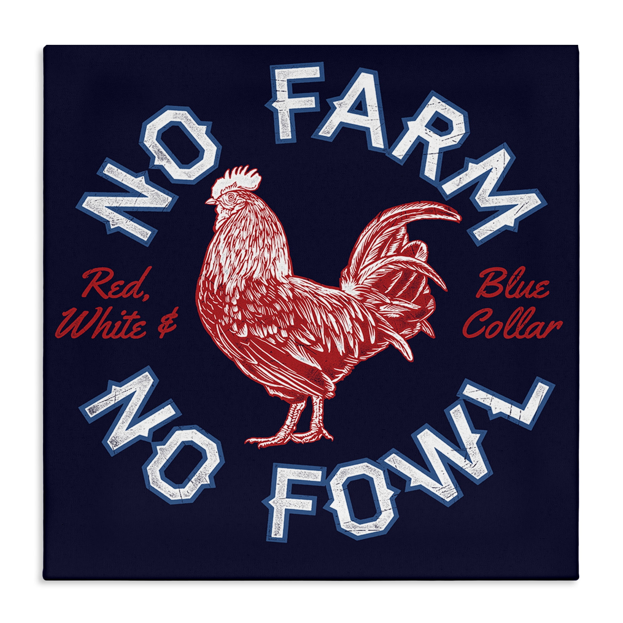 Stupell Industries No Farm or Fowl Animals Painting Wrapped Canvas Art Print Wall Art, 36 x 36