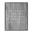 thumbnail image 1 of Stupell Industries No Grass Stains No Glory Sports Painting Black Framed Art Print Wall Art, 16 x 20, 1 of 2