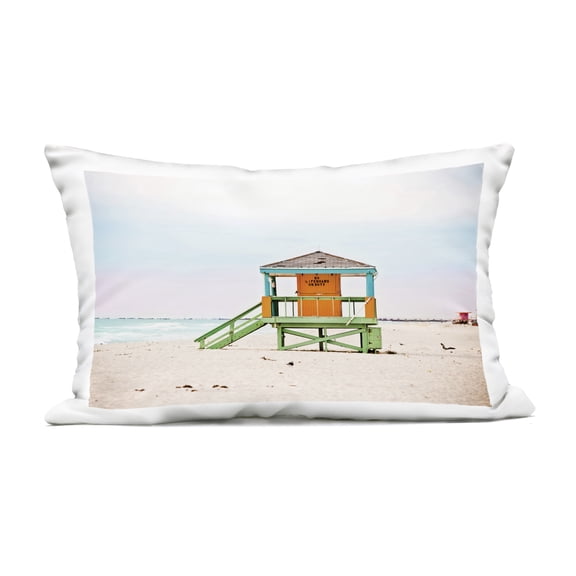 Stupell Industries No Lifeguard On Duty Design by Seven Trees Design Outdoor Printed Pillow