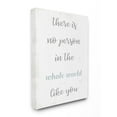thumbnail image 1 of Stupell Industries No Person Like You Family Home Blue Inspirational Word Design Canvas Wall Art by Daphne Polselli, 1 of 1