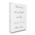 thumbnail image 1 of Stupell Industries No Person Like You Family Home Pink Inspirational Word Design Canvas Wall Art by Daphne Polselli, 1 of 1