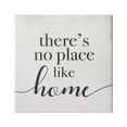 thumbnail image 1 of Stupell Industries No Place Like Home Phrase Rustic Farmhouse Pattern, 17 x 17, Design by Daphne Polselli, 1 of 6