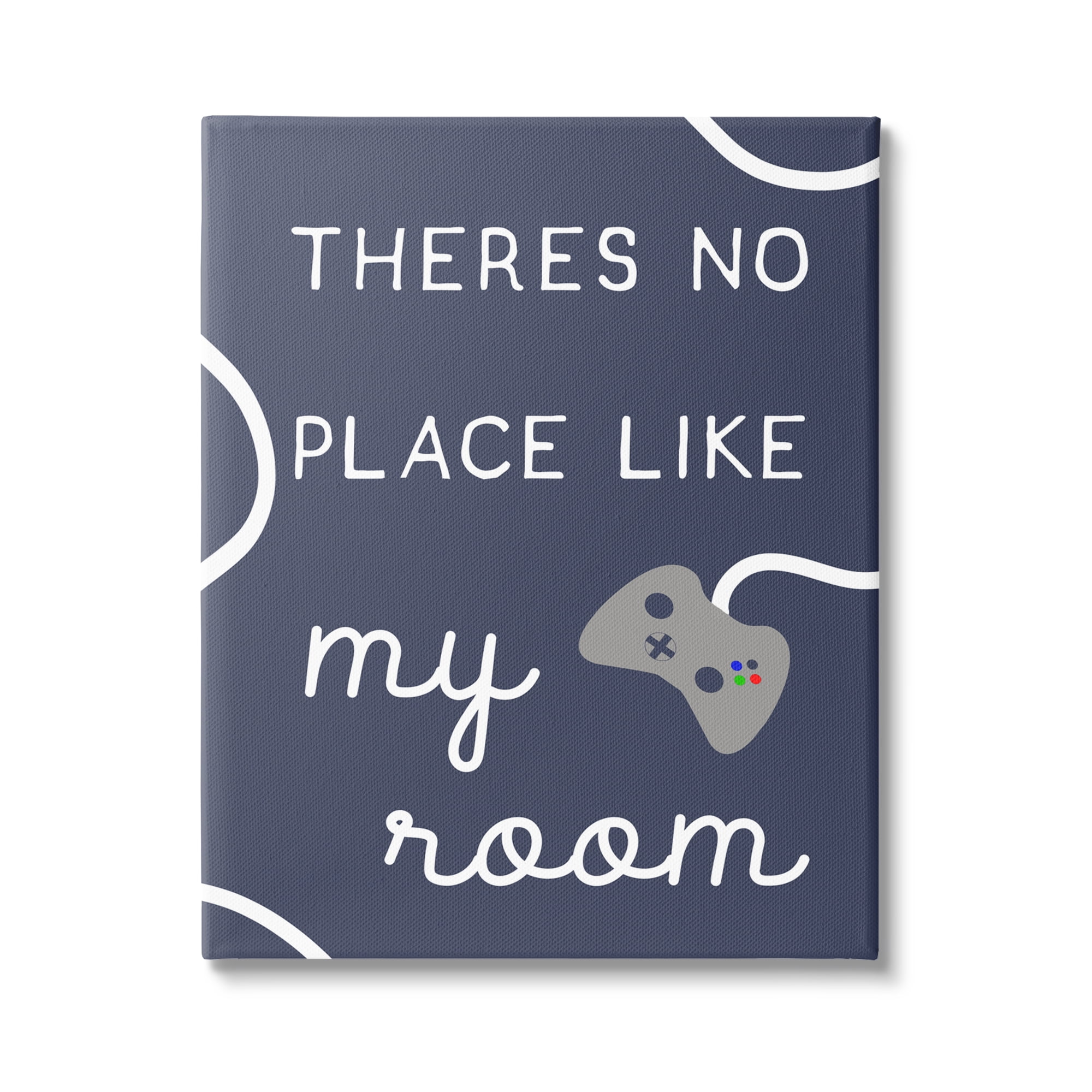 Stupell Industries No Place Like My Room Saying Video Game Theme Graphic Art Gallery-Wrapped Canvas Print Wall Art, 30x40, by Daphne Polselli