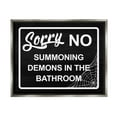 thumbnail image 1 of Stupell Industries No Summoning Demons Phrase Graphic Art Luster Gray Floating Framed Canvas Print Wall Art, Design by Lil' Rue, 1 of 6
