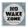 thumbnail image 1 of Stupell Industries No Wake Zone Beach Planks Nature Painting White Framed Art Print Wall Art, 12 x 12, 1 of 9