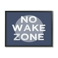 thumbnail image 1 of Stupell Industries No Wake Zone Circular Background Grunge Textured Words,14 x 11, Design by Daphne Polselli, 1 of 7