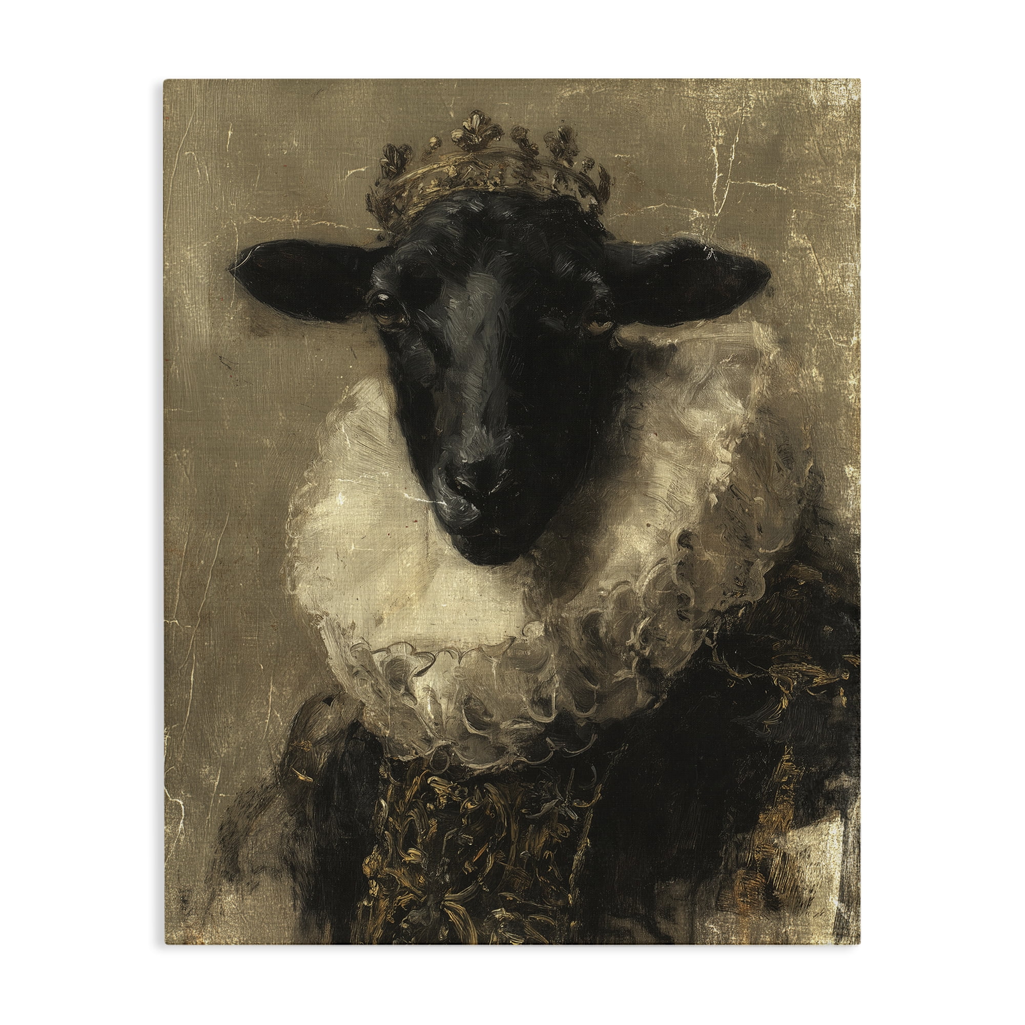 Stupell Industries Noble Ram Portrait Canvas Wall Art, design by Svetlana Aleynikova