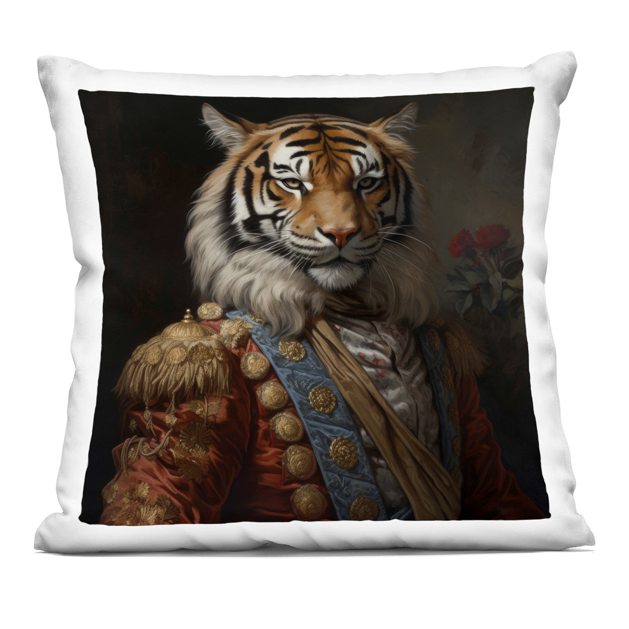 Stupell Industries Noble Tiger Transformation Decorative Printed Throw Pillow, design by Lazar Studio, 18 x 7 x 18