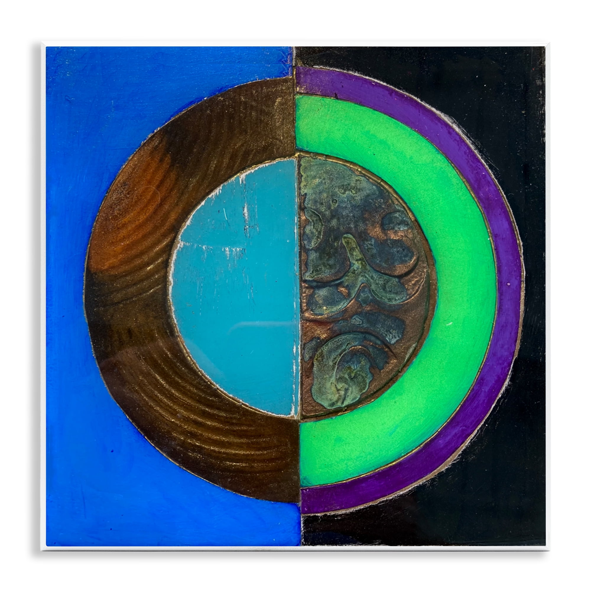 Stupell Industries Nocturnal Circle Symmetry Wall Plaque Art, design by Matthew Finger