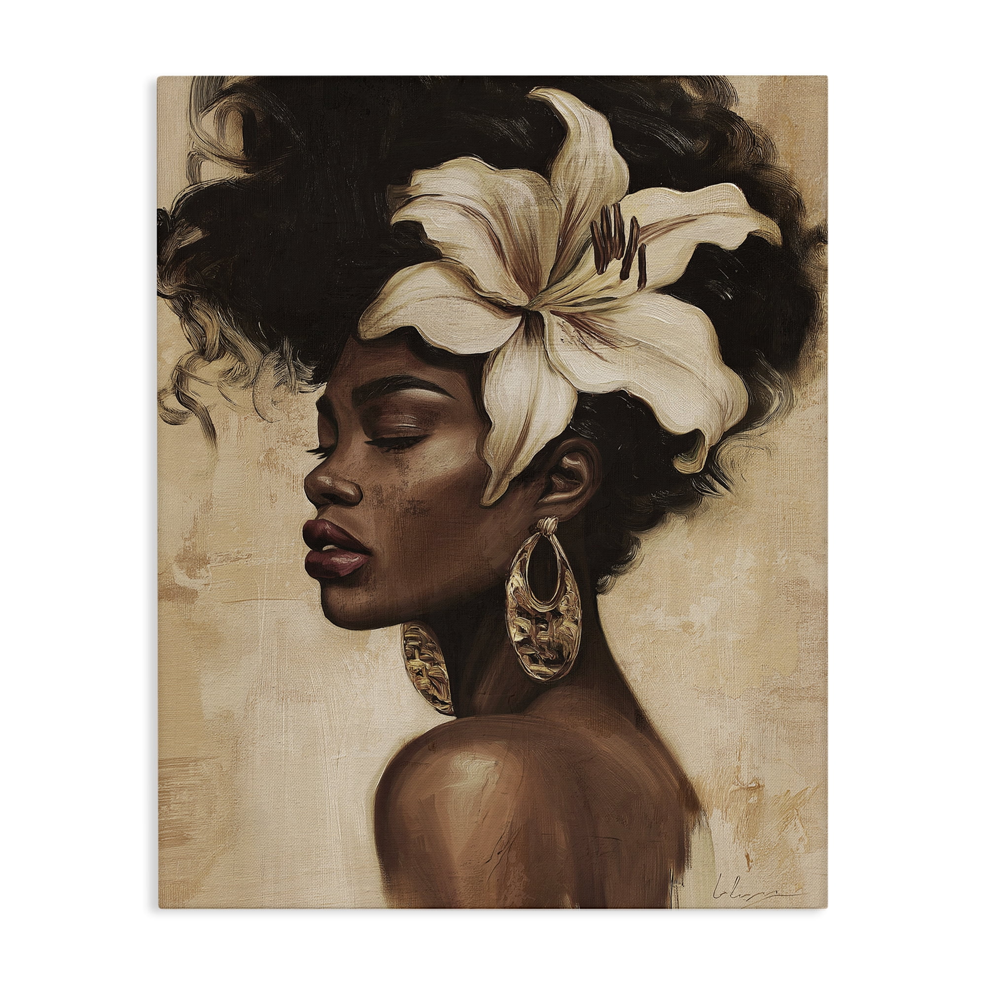 Stupell Industries Nocturne In Ivory Canvas Wall Art, design by Svetlana Aleynikova