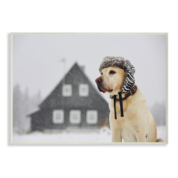 Stupell Industries Nordic Vibes Golden Retriever Dog Animals & Insects Painting Unframed Art Print Wall Art, 13 x 19