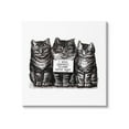 thumbnail image 1 of Stupell Industries Normal Three Cats Ago Phrase Monochrome Sign Canvas Wall Art, 30 x 30, Design by Amy Brinkman, 1 of 5