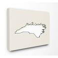 thumbnail image 1 of Stupell Industries North Carolina Home State Map Neutral Print Design Canvas Wall Art by Daphne Polselli, 1 of 1
