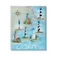 thumbnail image 1 of Stupell Industries North Carolina Lighthouses Map Graphic Art Gallery Wrapped Canvas Print Wall Art, Design by Erica Christopher, 1 of 7