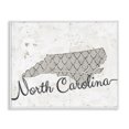 thumbnail image 1 of Stupell Industries Farmhouse North Carolina Patterned Grey US State Design Canvas Art, 40 x 30, by Ziwei Li, 1 of 7