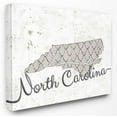 thumbnail image 1 of Stupell Industries North Carolina Patterned Grey US State Design Canvas Wall Art by Ziwei Li, 1 of 5