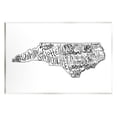 thumbnail image 1 of Stupell Industries North Carolina State Cities Graphic Art Unframed Art Print Wall Art, Design by The Saturday Evening Post, 1 of 6