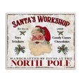 thumbnail image 1 of Stupell Industries Traditional North Pole Santa's Workshop White Framed Giclee Art, 30 x 24, by Creatif Belle, 1 of 8