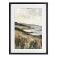 thumbnail image 1 of Stupell Industries Coastal Northern Coast Seaside Landscape Black Framed Print Under Glass, 14 x 20, by Petals Prints Design, 1 of 8