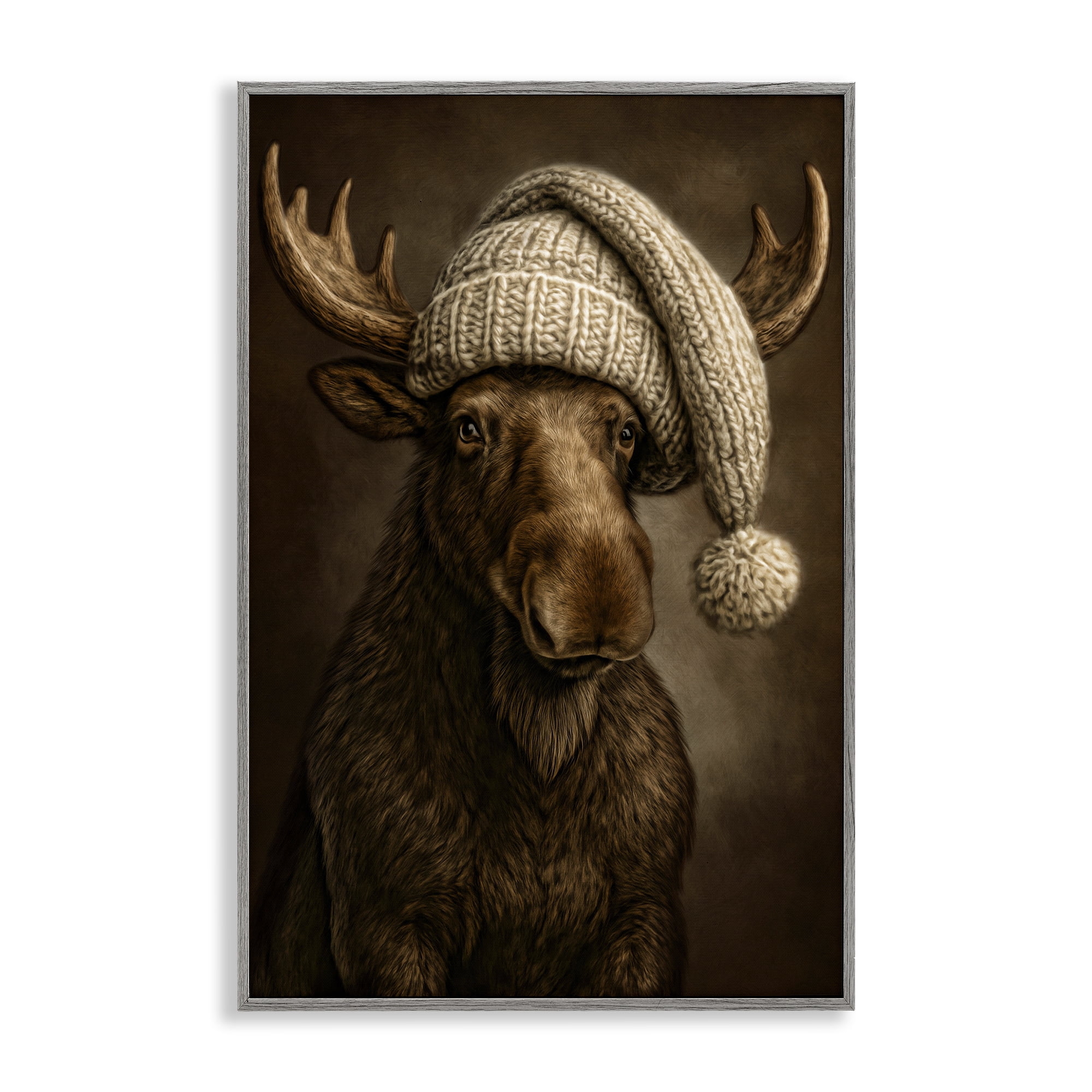Stupell Industries Northwood Gentle Giant Gray Framed Giclee Art, design by Kelley Parker