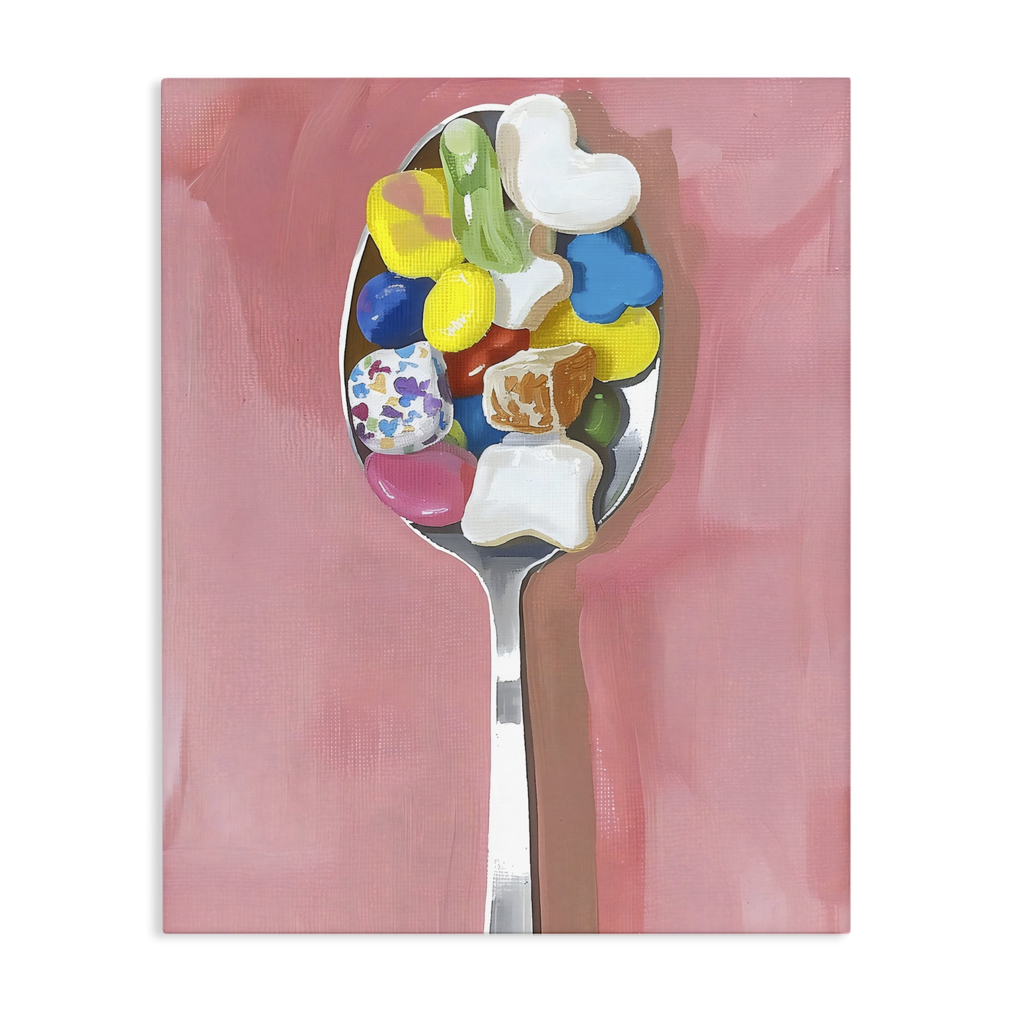 Stupell Industries Nostalgic Fun Breakfast Spoon Canvas Wall Art, design by The Prints Vibe