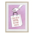 thumbnail image 1 of Stupell Industries Art Deco Not A Quitter Shopping Birch Framed Print Under Glass, 17 x 23, by Martina Pavlova, 1 of 6