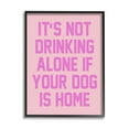 thumbnail image 1 of Stupell Industries Not Drinking Alone Humor Inspirational Painting Black Framed Art Print Wall Art, 16 x 20, 1 of 9