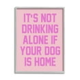thumbnail image 1 of Stupell Industries Not Drinking Alone Humor Inspirational Painting Gray Framed Art Print Wall Art, 24 x 30, 1 of 9